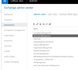 office 365 admin role
